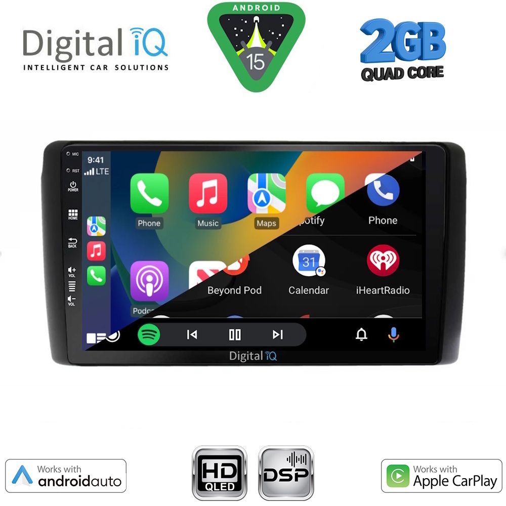 DIGITAL IQ BXC 3472_CPAA (9inc) MULTIMEDIA TABLET for NISSAN LEAF mod. 2009-2017 - DIGITAL IQ BXC 3472_CPAA