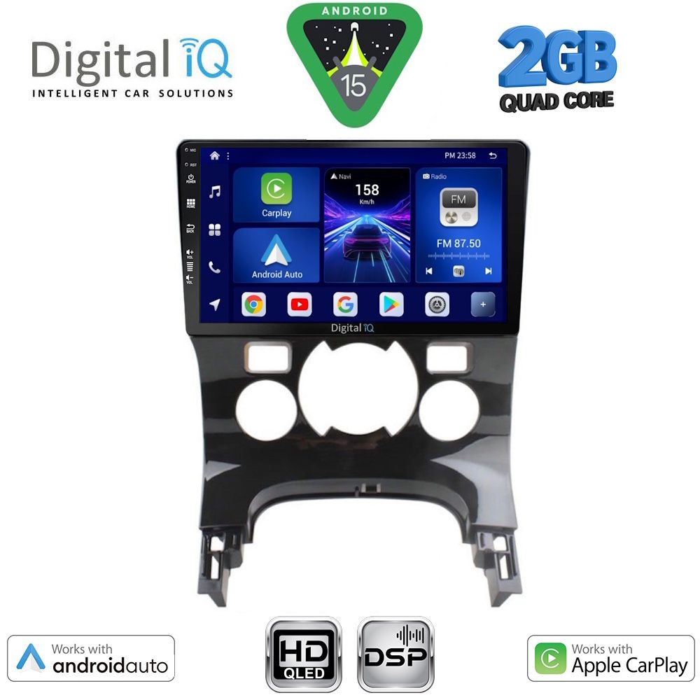 DIGITAL IQ BXC 3515_CPAA CLIMA (9inc) MULTIMEDIA TABLET for PEUGEOT 3008 mod. 2008-2016 με CLIMA - DIGITAL IQ BXC 3515_CPAA CLIMA