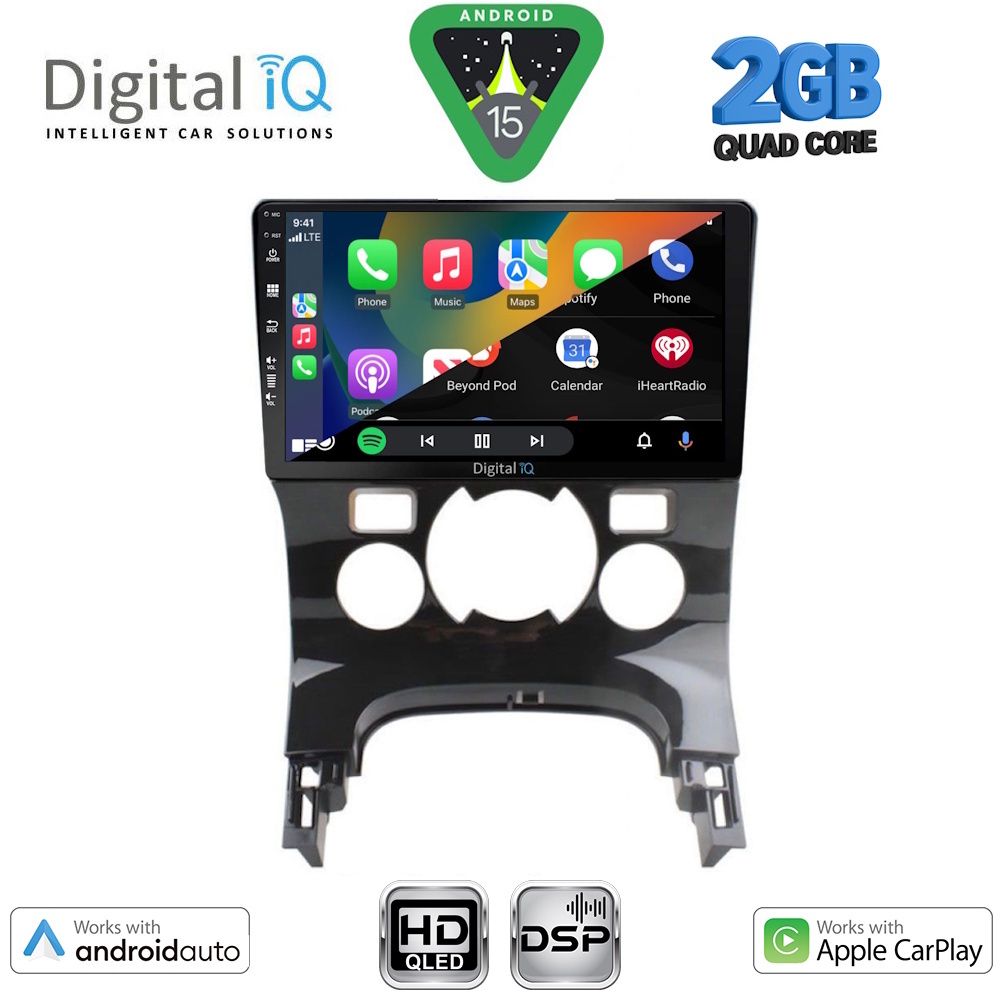 DIGITAL IQ BXC 3515_CPAA CLIMA (9inc) MULTIMEDIA TABLET for PEUGEOT 3008 mod. 2008-2016 με CLIMA - DIGITAL IQ BXC 3515_CPAA CLIMA