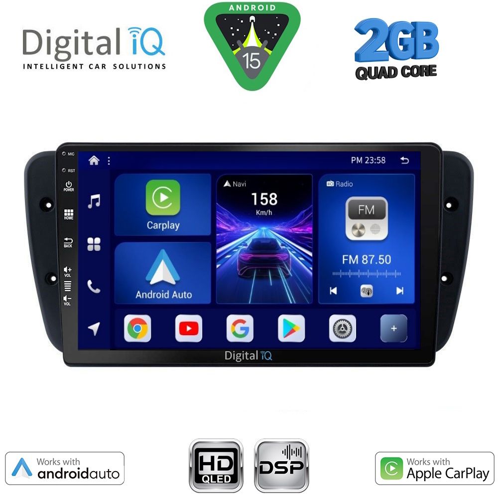 DIGITAL IQ BXC 3571_CPAA (9inc) MULTIMEDIA TABLET for SEAT IBIZA mod. 2008-2015 - DIGITAL IQ BXC 3571_CPAA