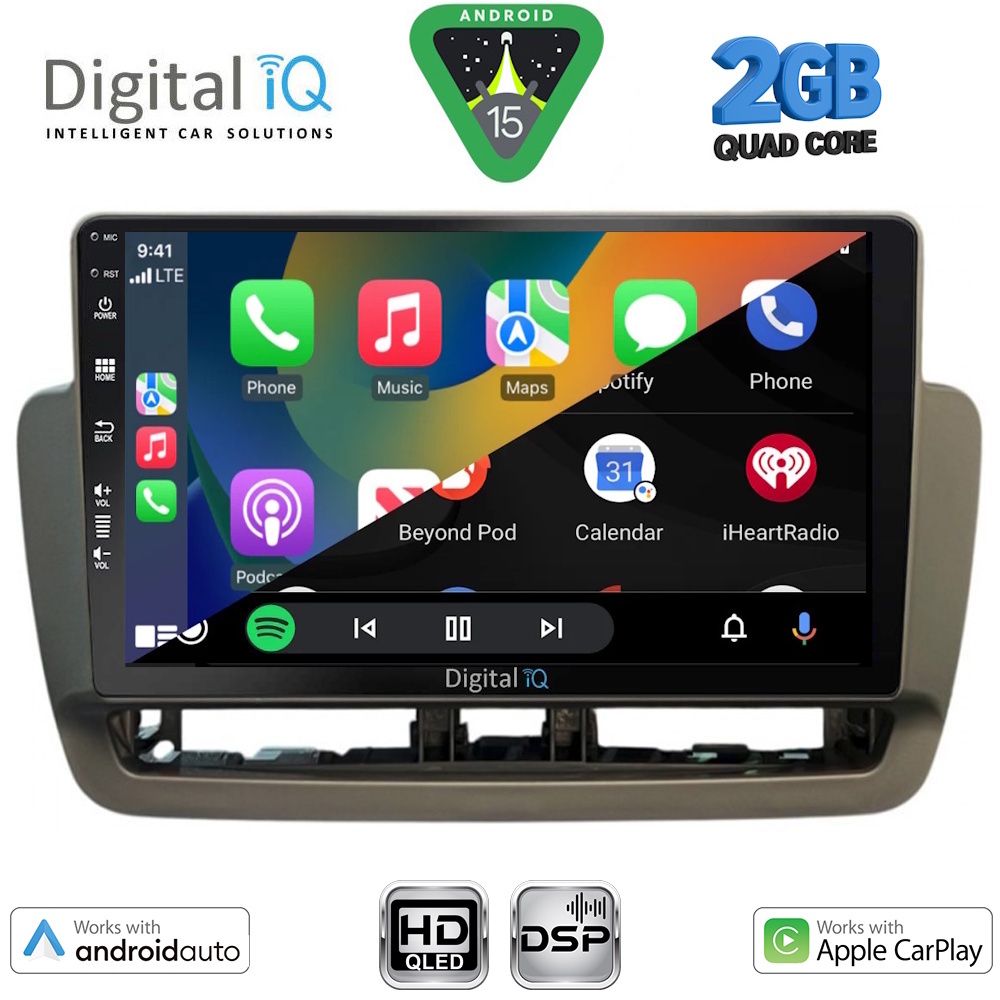 DIGITAL IQ BXC 3572_CPAA (9inc) MULTIMEDIA TABLET for SEAT IBIZA mod. 2012-2015 - DIGITAL IQ BXC 3572_CPAA