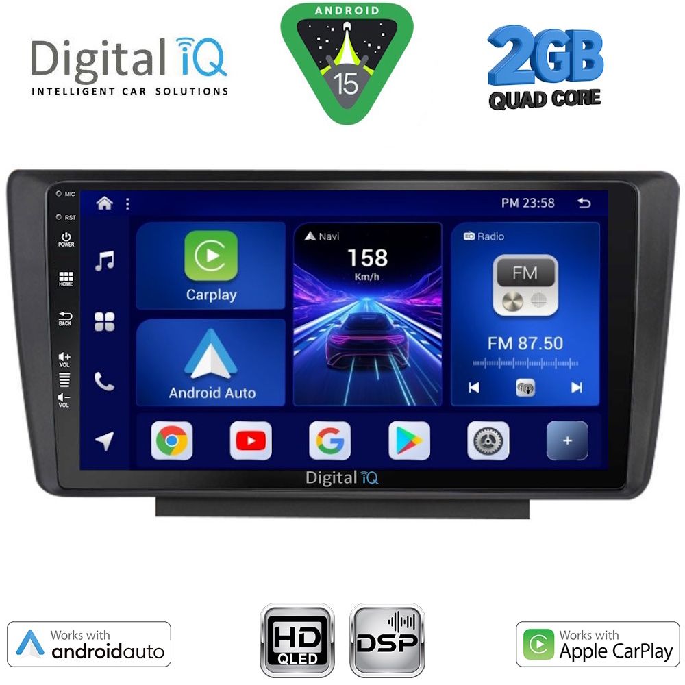 DIGITAL IQ BXC 3594_CPAA (9inc) MULTIMEDIA TABLET for SKODA OCTAVIA 5 mod. 2005-2012 - DIGITAL IQ BXC 3594_CPAA