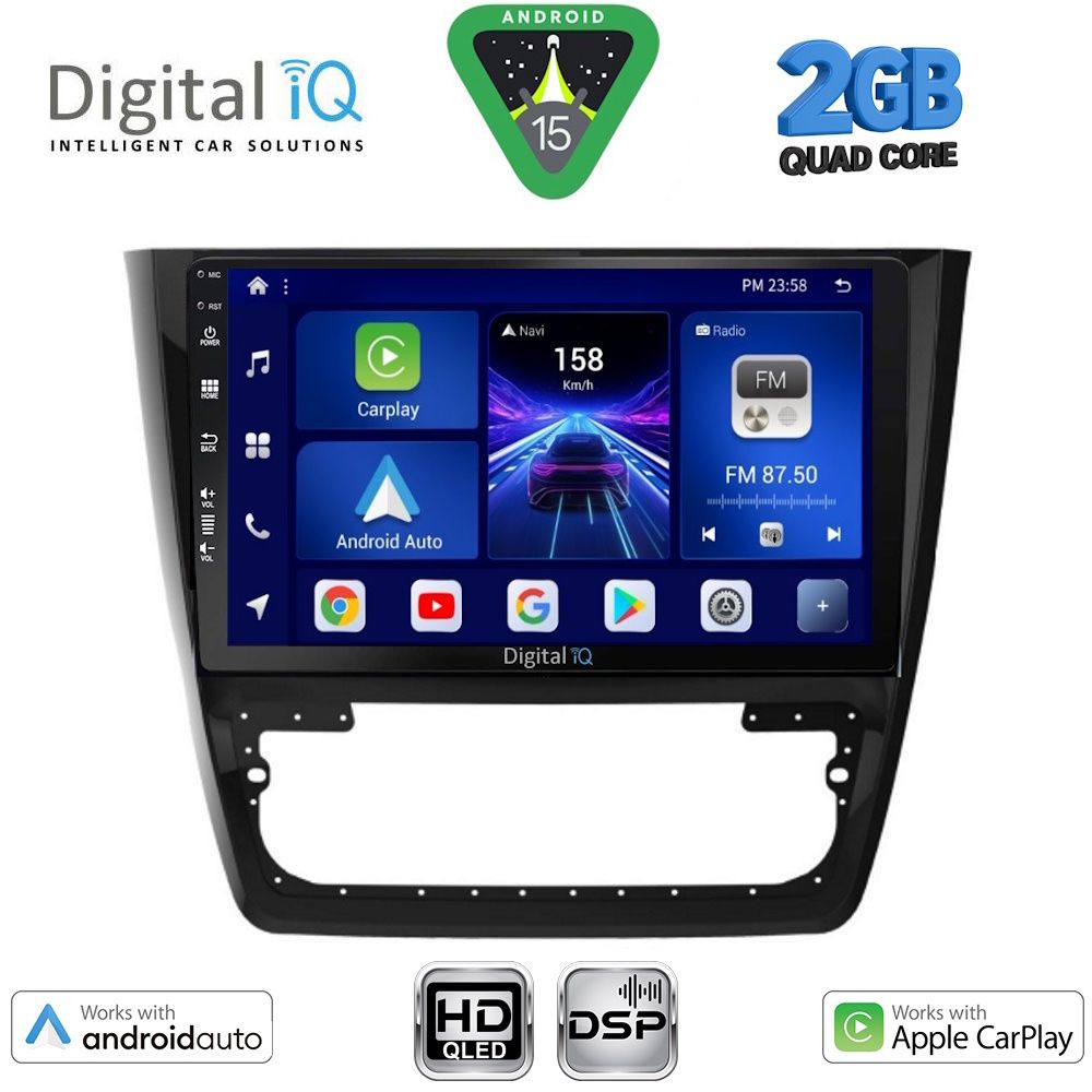 DIGITAL IQ BXC 3610_CPAA (10inc) MULTIMEDIA TABLET for SKODA YETI mod. 2014-2018 - DIGITAL IQ BXC 3610_CPAA