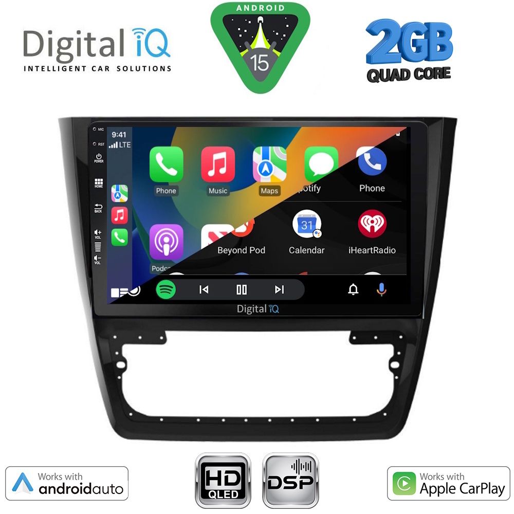 DIGITAL IQ BXC 3610_CPAA (10inc) MULTIMEDIA TABLET for SKODA YETI mod. 2014-2018 - DIGITAL IQ BXC 3610_CPAA