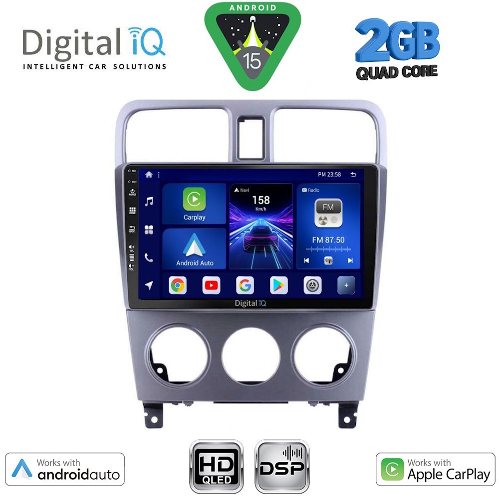 DIGITAL IQ BXC 3661_CPAA (9inc) MULTIMEDIA TABLET for SUBARU FORESTER  mod. 2002-2008 - DIGITAL IQ BXC 3661_CPAA