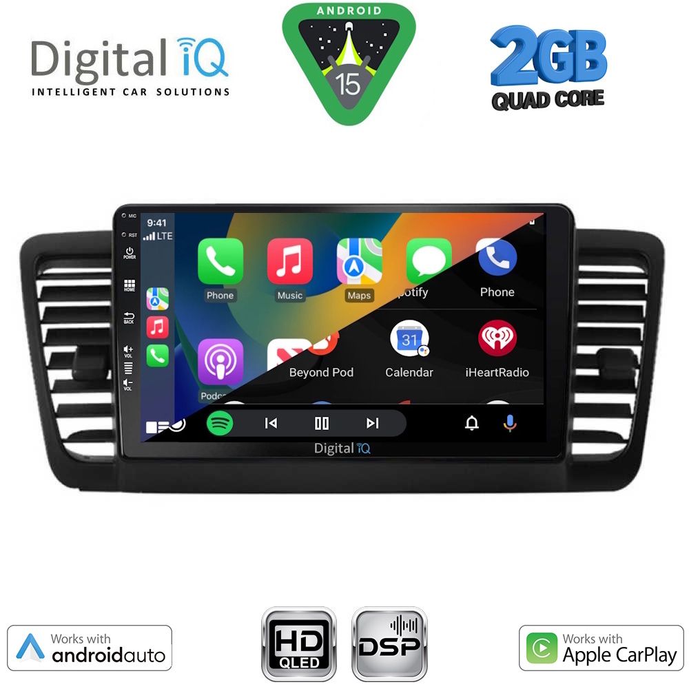 DIGITAL IQ BXC 3665_CPAA (9inc) MULTIMEDIA TABLET for SUBARU LEGACY – OUTBACK mod. 2002-2008 - DIGITAL IQ BXC 3665_CPAA