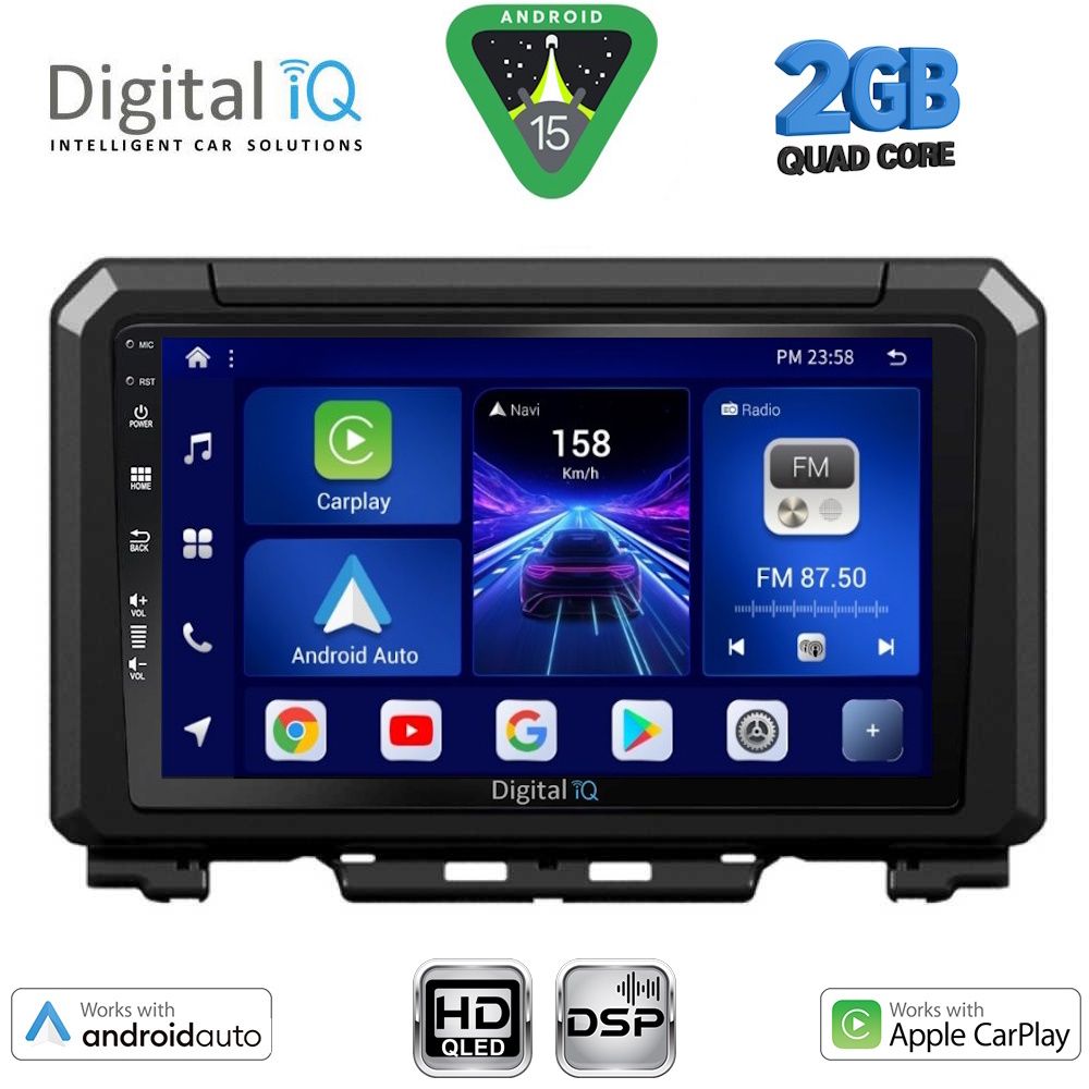 DIGITAL IQ BXC 3679_CPAA (9inc) MULTIMEDIA TABLET for SUZUKI JIMNY mod. 2017-2026 - DIGITAL IQ BXC 3679_CPAA