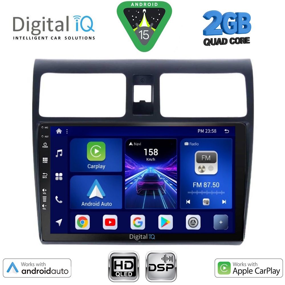 DIGITAL IQ BXC 3684_CPAA (10inc) MULTIMEDIA TABLET for SUZUKI SWIFT mod. 2005-2011 - DIGITAL IQ BXC 3684_CPAA