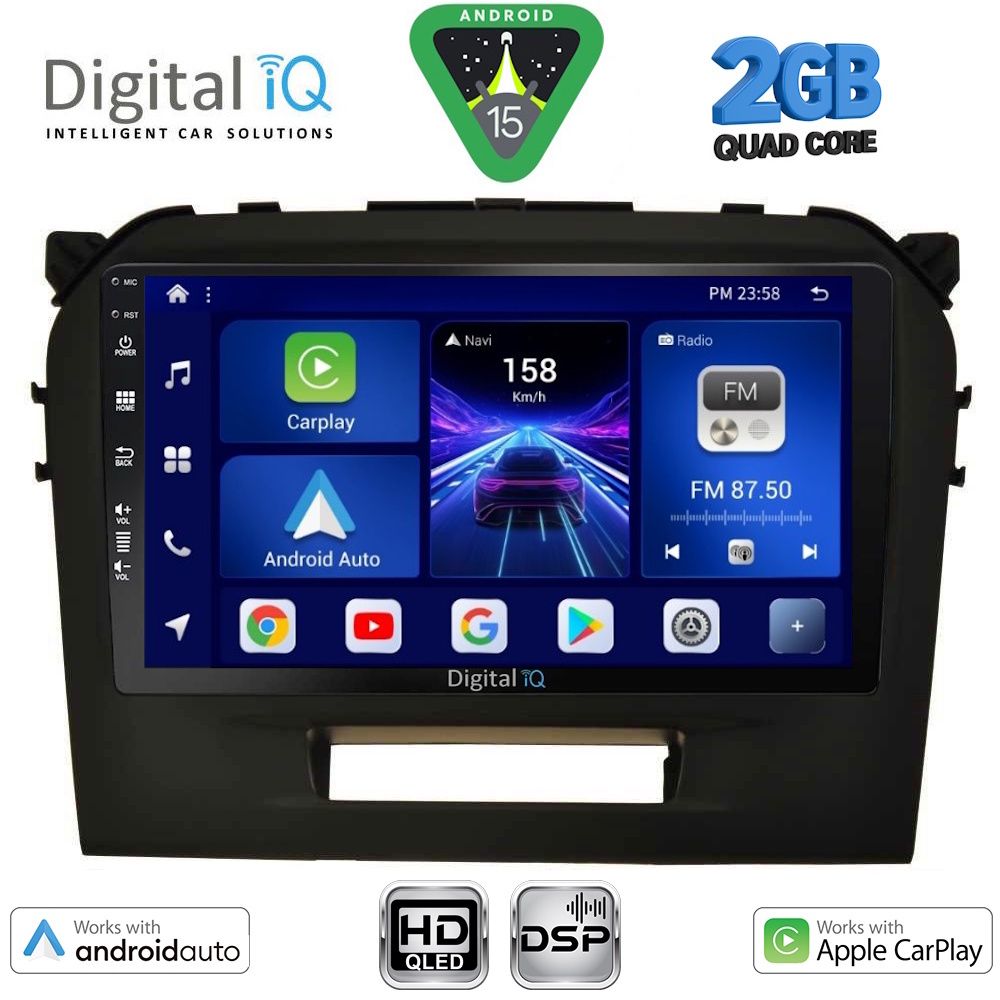 DIGITAL IQ BXC 3697_CPAA (9inc) MULTIMEDIA TABLET for SUZUKI VITARA mod. 2016-2025 - DIGITAL IQ BXC 3697_CPAA