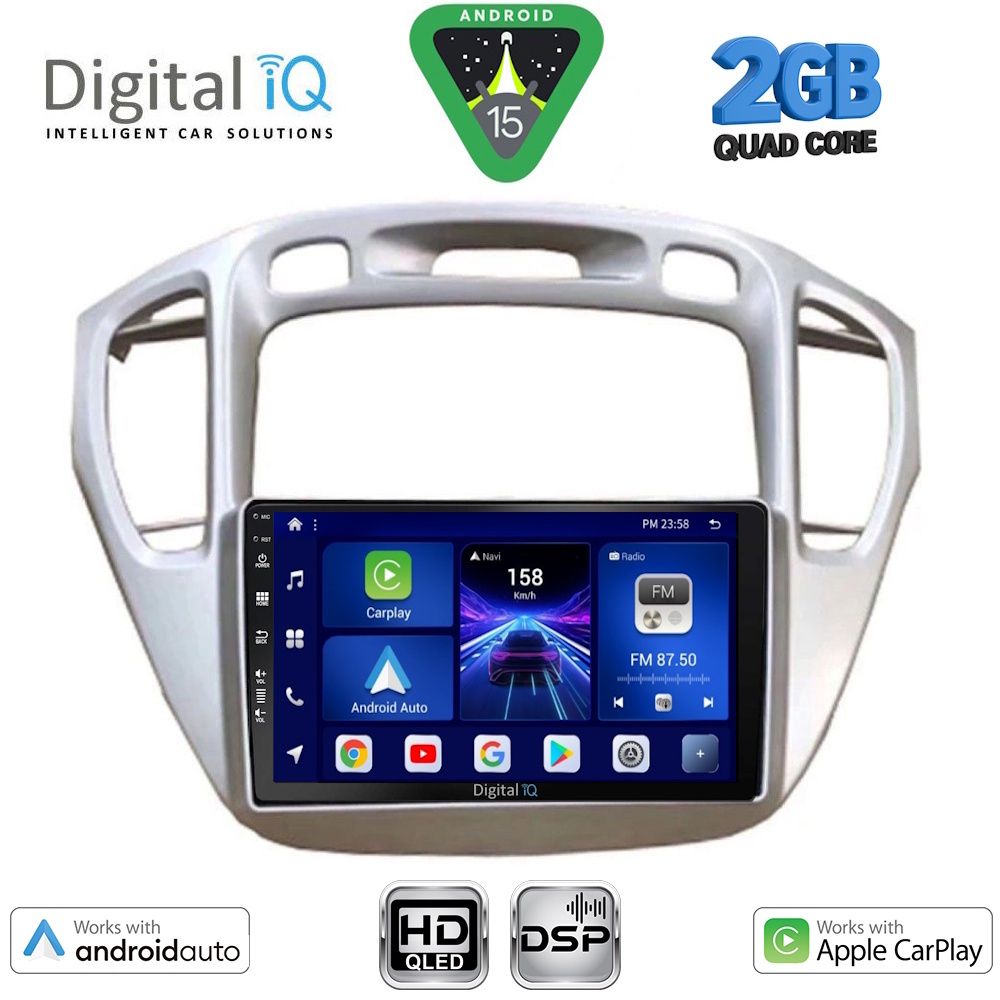 DIGITAL IQ BXC 3718_CPAA (9inc) MULTIMEDIA TABLET for TOYOTA HIGHLANDER mod. 2002-2009 - DIGITAL IQ BXC 3718_CPAA