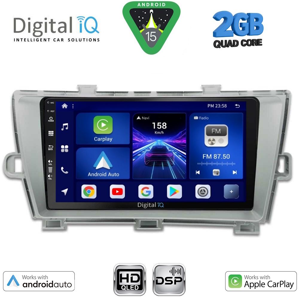 DIGITAL IQ BXC 3726_CPAA (9inc) MULTIMEDIA TABLET for TOYOTA PRIUS mod. 2009-2015 - DIGITAL IQ BXC 3726_CPAA