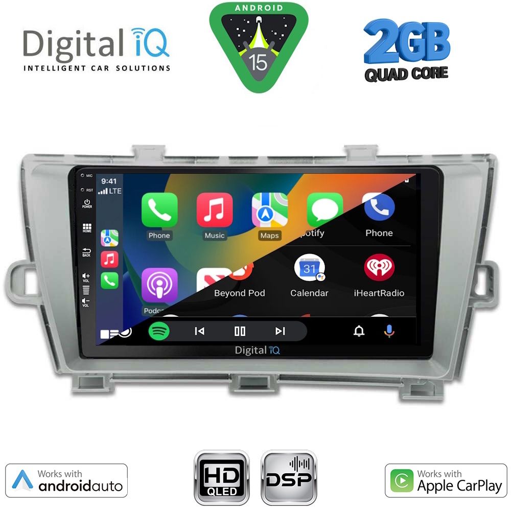 DIGITAL IQ BXC 3726_CPAA (9inc) MULTIMEDIA TABLET for TOYOTA PRIUS mod. 2009-2015 - DIGITAL IQ BXC 3726_CPAA