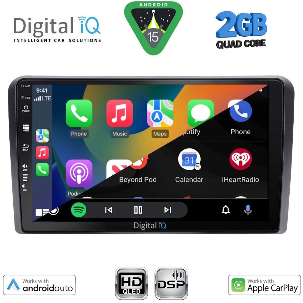 DIGITAL IQ BXC 3740_CPAA (10inc) MULTIMEDIA TABLET for SEAT - SKODA - VW mod. 2004-2014 - DIGITAL IQ BXC 3740_CPAA