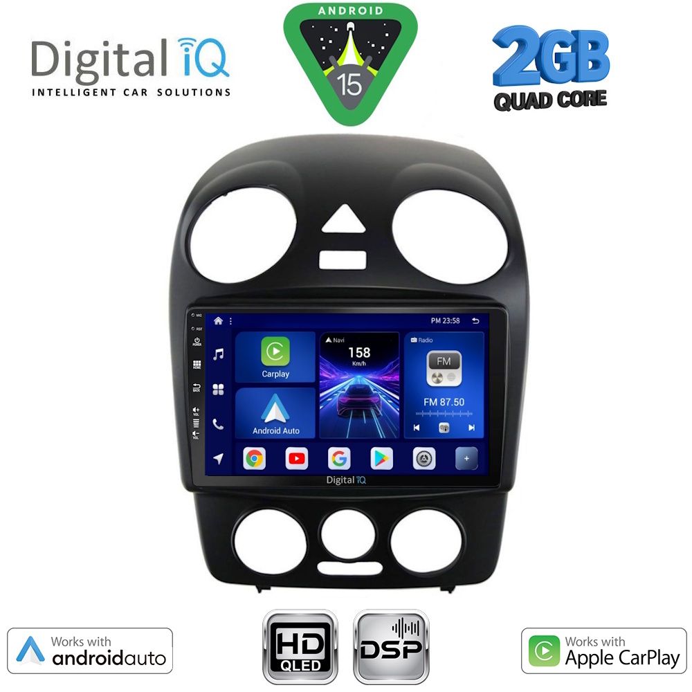 DIGITAL IQ BXC 3742_CPAA (9inc) MULTIMEDIA TABLET for VW BEETLE mod. 2004-2011 - DIGITAL IQ BXC 3742_CPAA