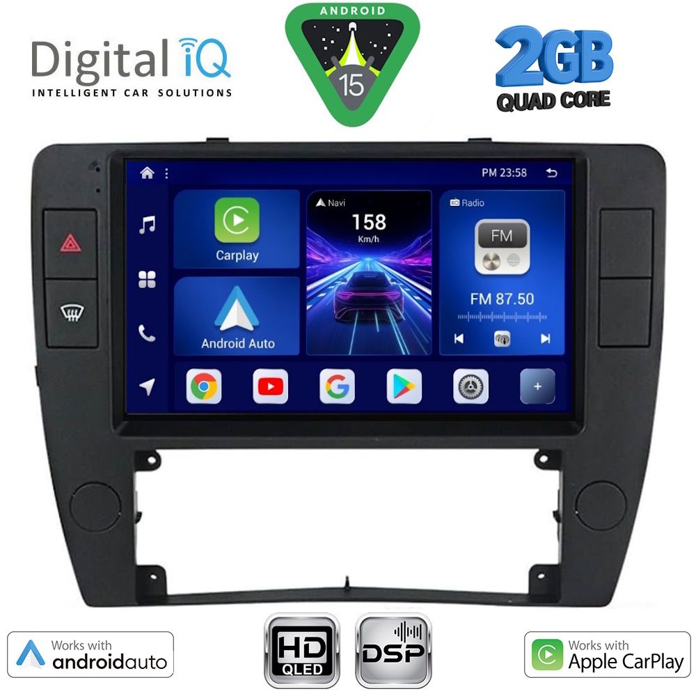 DIGITAL IQ BXC 3749_CPAA (9inc) MULTIMEDIA TABLET for VW PASSAT mod. 2000-2005 - DIGITAL IQ BXC 3749_CPAA