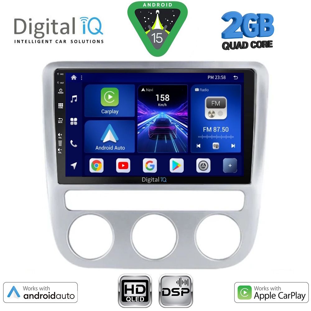 DIGITAL IQ BXC 3752_CPAA CLIMA (9inc) MULTIMEDIA TABLET for VW EOS mod. 2006-2016 - SCIROCCO mod. 2008-2010 - DIGITAL IQ BXC 3752_CPAA CLIMA