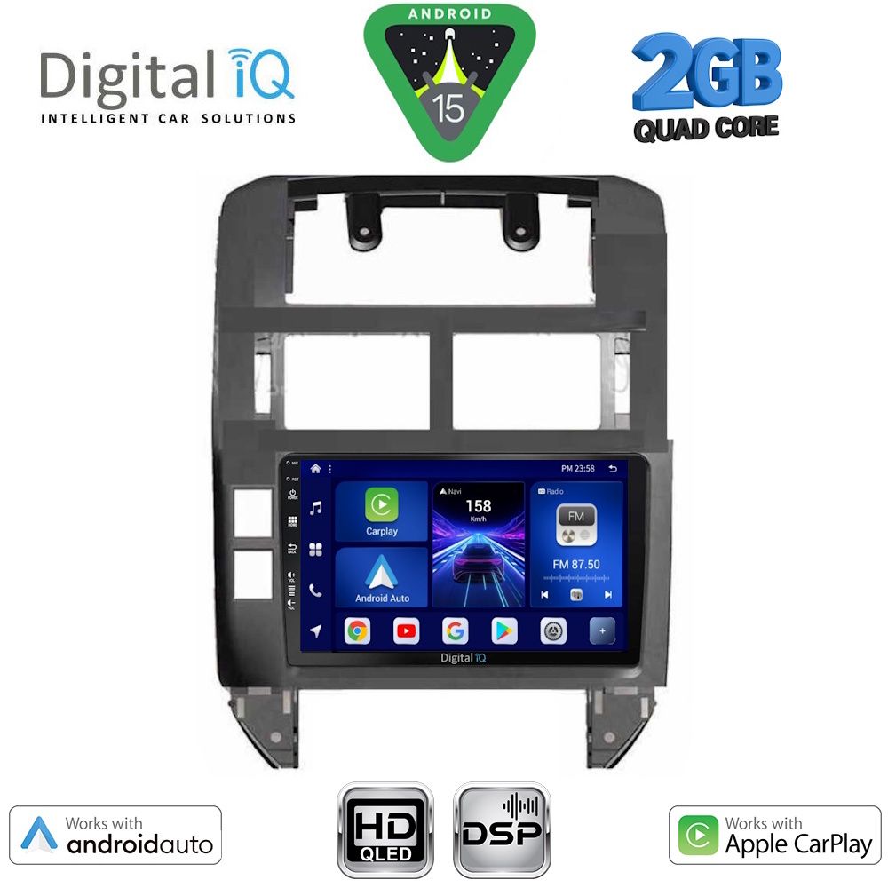 DIGITAL IQ BXC 3755_CPAA (9inc) MULTIMEDIA TABLET for VW POLO mod. 2002-2009 - DIGITAL IQ BXC 3755_CPAA