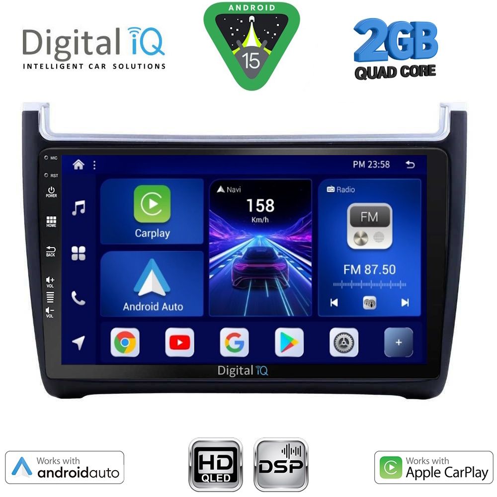 DIGITAL IQ BXC 3757_CPAA (9inc) MULTIMEDIA TABLET for VW POLO mod. 2014-2017 - DIGITAL IQ BXC 3757_CPAA