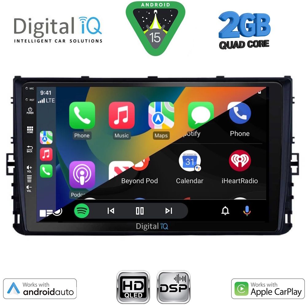 DIGITAL IQ BXC 3758_CPAA (9inc) MULTIMEDIA TABLET for VW POLO – TROC – TCROSS mod. 2017-2026 - DIGITAL IQ BXC 3758_CPAA