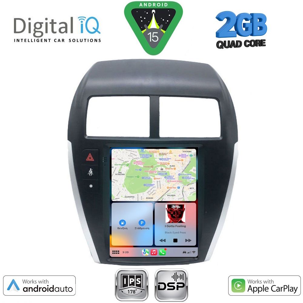 DIGITAL IQ BXC 3952_CPAA TESLA STYLE for MITSUBISHI ASX mod. 2009-2020 - DIGITAL IQ BXC 3952_CPAA