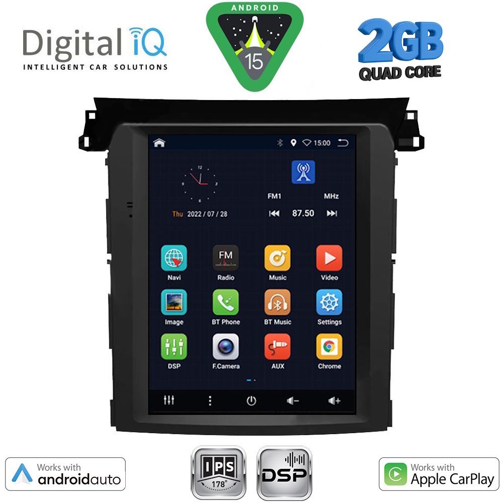 DIGITAL IQ BXC 3961_CPAA TESLA STYLE for SUBARU FORESTER – IMPREZA – XV mod. 2019-2024 - DIGITAL IQ BXC 3961_CPAA