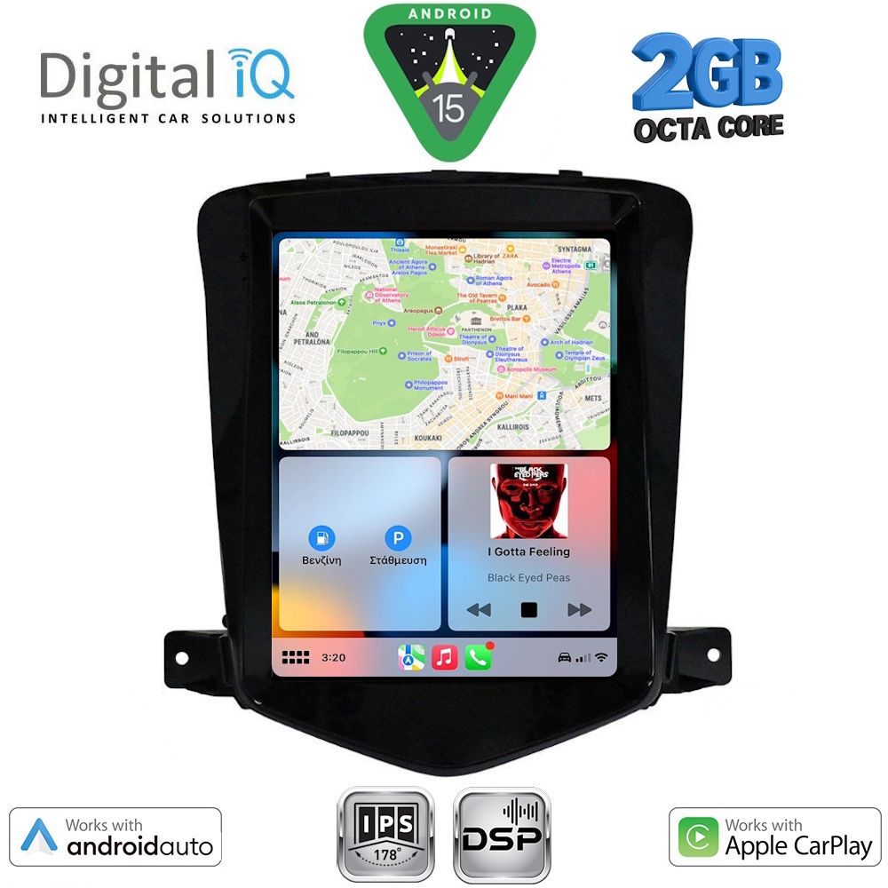 DIGITAL IQ BXF 5925_CPAA TESLA STYLE  for CHEVROLET CRUZE mod. 2008-2012