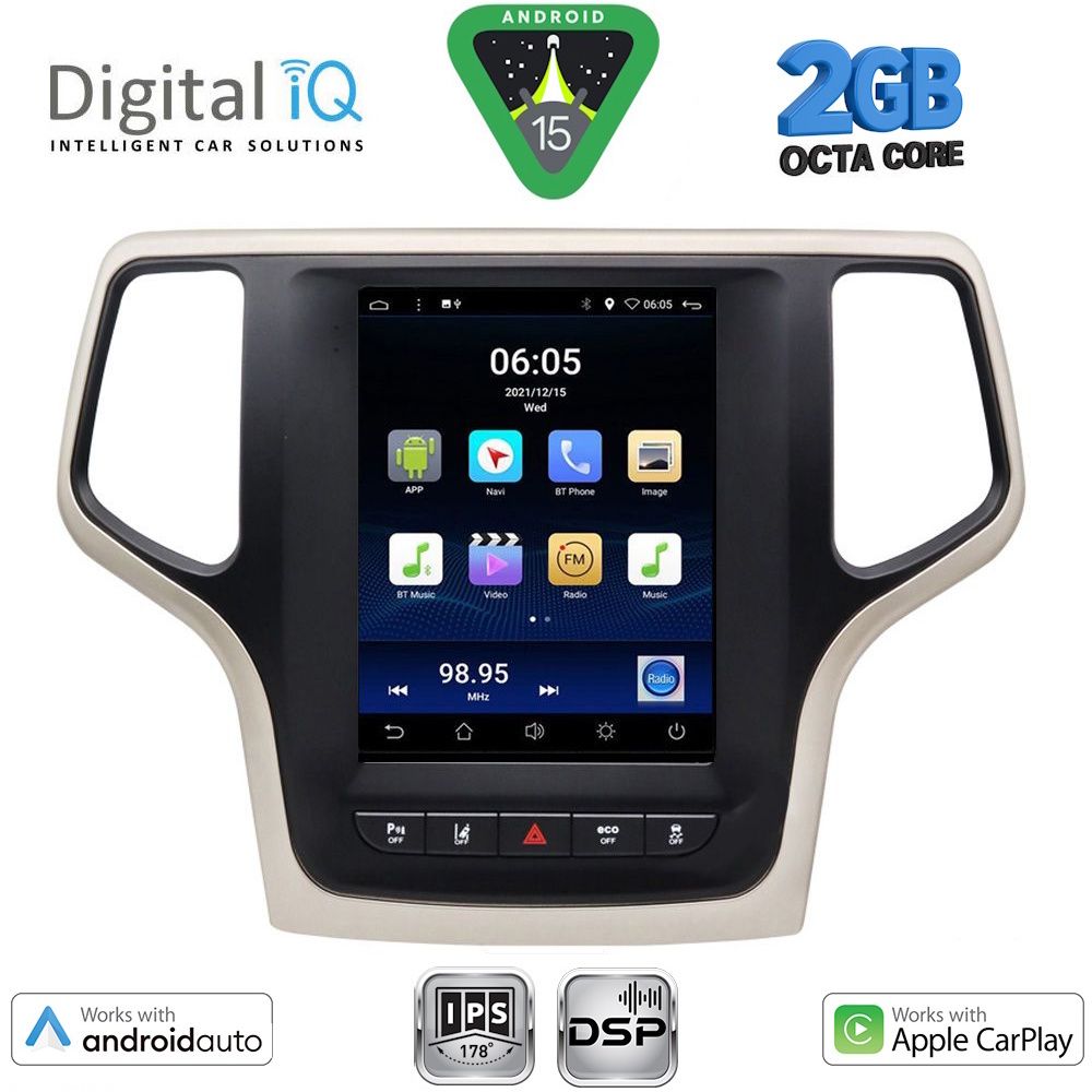 DIGITAL IQ BXF 5983_CPAA TESLA STYLE for JEEP GRAND CHEROKEE mod. 2014-2019 - DIGITAL IQ BXF 5983_CPAA