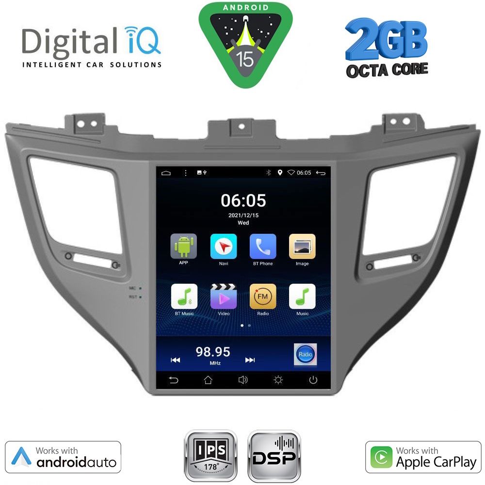 DIGITAL IQ BXF 5997_CPAA TESLA STYLE for HYUNDAI TUCSON mod. 2015-2019 - DIGITAL IQ BXF 5997_CPAA