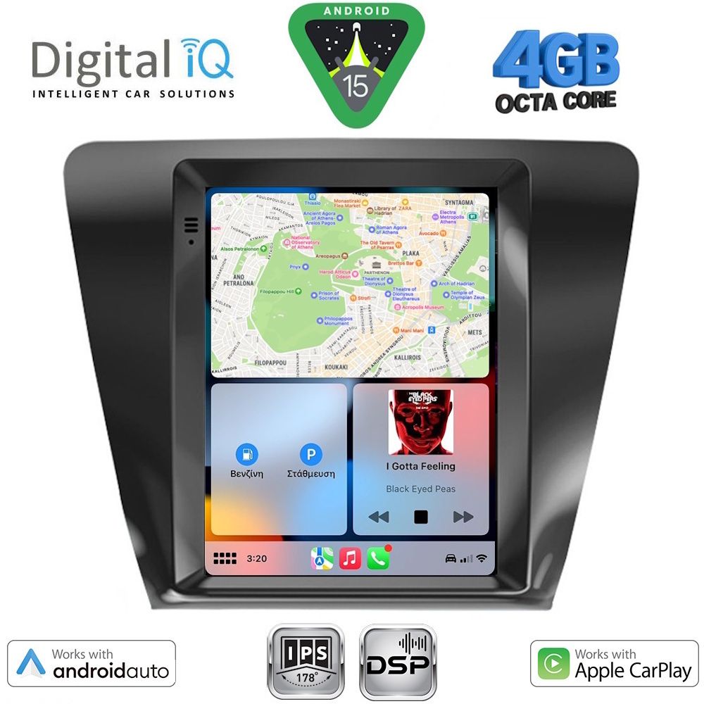 DIGITAL IQ BXF 6917_CPAA TESLA STYLE for SKODA OCTAVIA 7 mod. 2013-2020 - DIGITAL IQ BXF 6917_CPAA