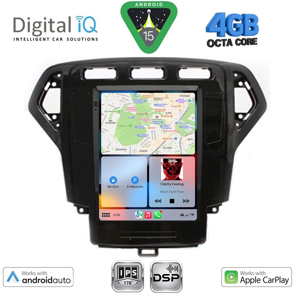 DIGITAL IQ BXF 6957_CPAA TESLA STYLE for FORD MONDEO mod. 2007-2010 - DIGITAL IQ BXF 6957_CPAA