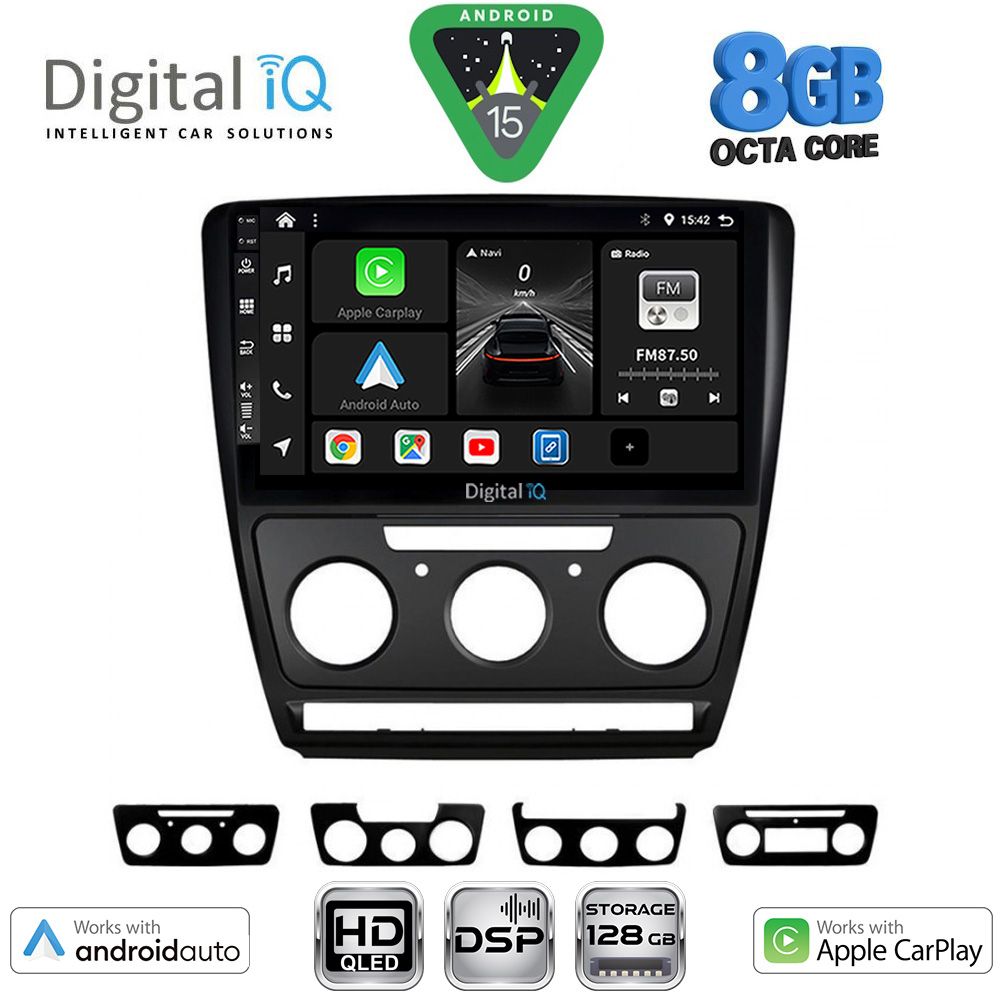 DIGITAL IQ BXF 7595BL_CPAA (10inc) MULTIMEDIA TABLET for SKODA OCTAVIA 5 mod. 2005-2012 (BLACK) - DIGITAL IQ BXF 7595BL_CPAA