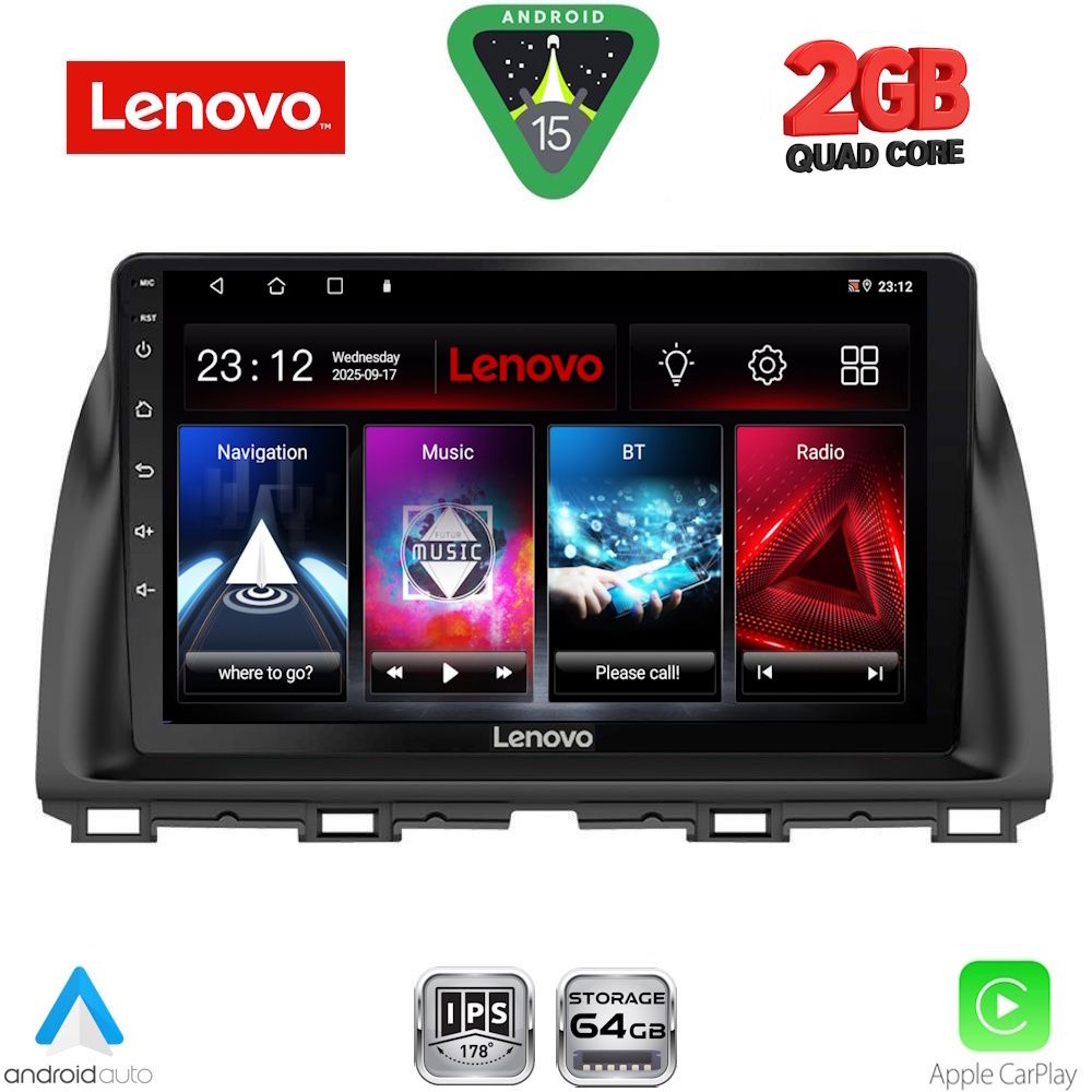 LENOVO LVD 2380_CPA (10inc) MULTIMEDIA TABLET for MAZDA CX5 mod. 2013-2017 - LENOVO LVD 2380_CPA