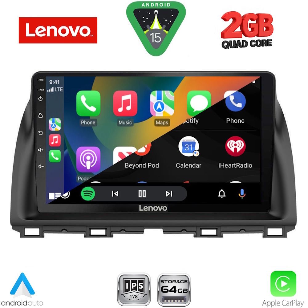 LENOVO LVD 2380_CPA (10inc) MULTIMEDIA TABLET for MAZDA CX5 mod. 2013-2017 - LENOVO LVD 2380_CPA