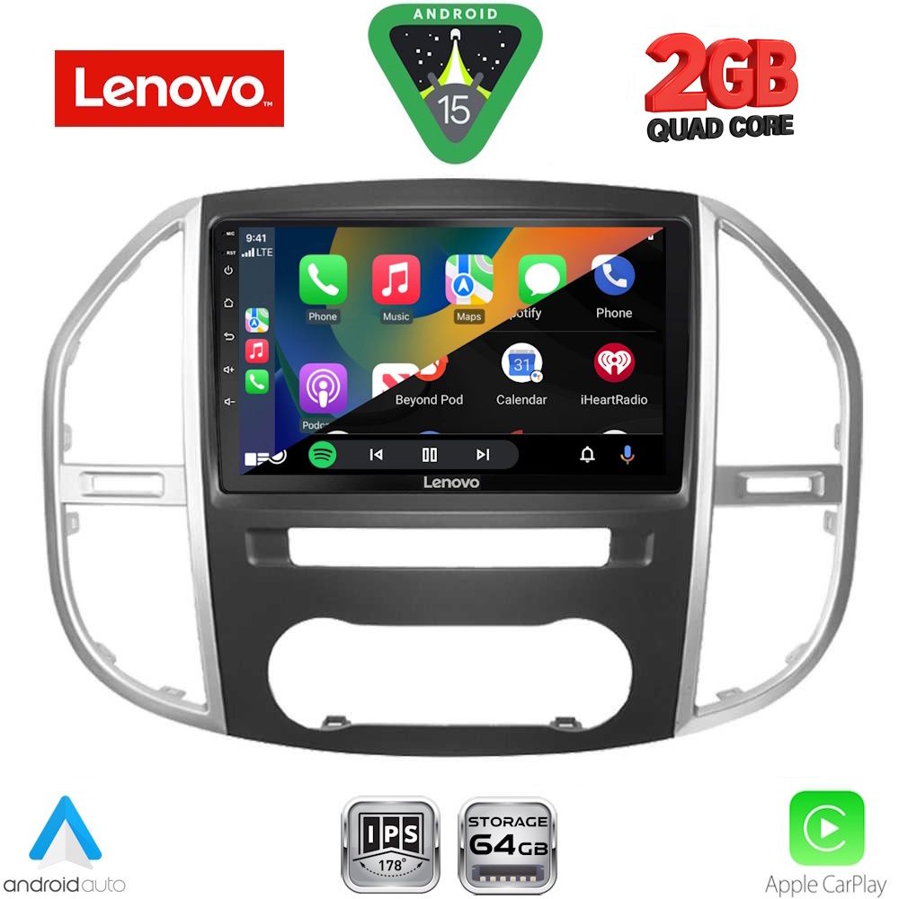 LENOVO LVD 2429_CPA (10inc) MULTIMEDIA TABLET for MERCEDES VITO – VIANO  (W447) mod. 2015-2024 - LENOVO LVD 2429_CPA
