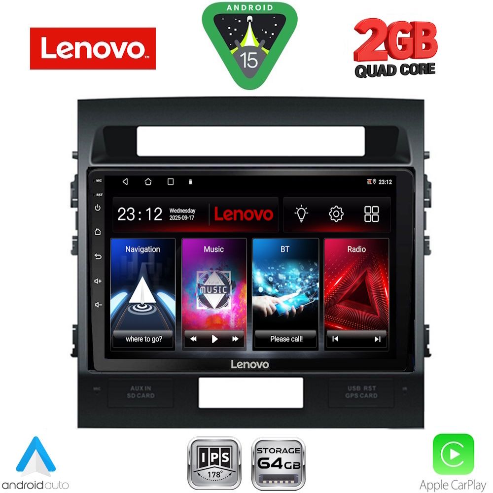 LENOVO LVD 2724_CPA (10inc) MULTIMEDIA TABLET for TOYOTA LAND CRUISER mod. 2008-2015 - LENOVO LVD 2724_CPA