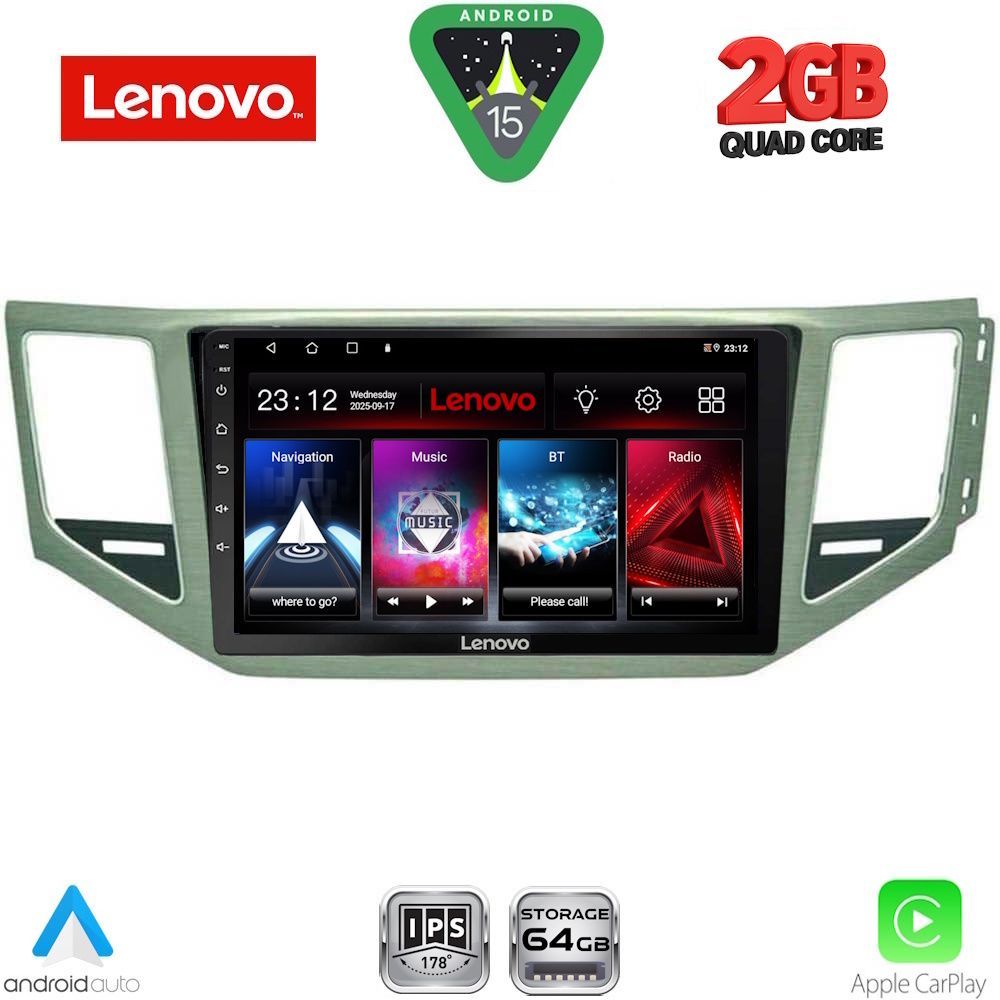 LENOVO LVD 2745_CPA (SL) (10inc) MULTIMEDIA TABLET for VW GOLF SPORTSVAN mod. 2014-2021 - LENOVO LVD 2745_CPA (SL)