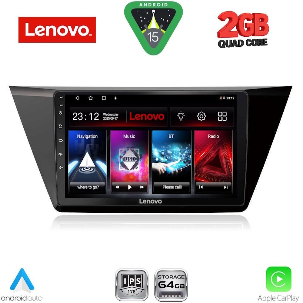LENOVO LVD 2769_CPA (10inc) MULTIMEDIA TABLET for VW TOURAN mod. 2016-2026 - LENOVO LVD 2769_CPA