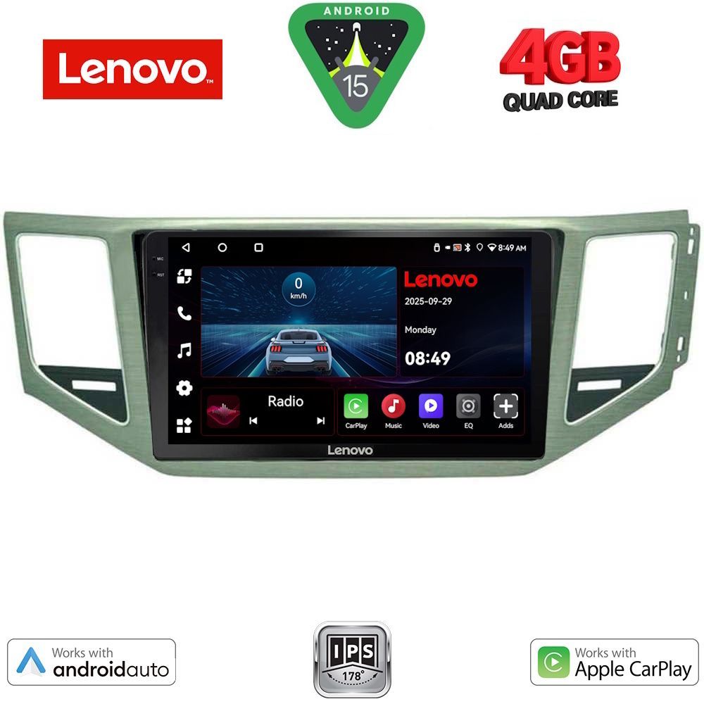LENOVO LVE 8745_CPAA (SL) (10inc) MULTIMEDIA TABLET for VW GOLF SPORTSVAN mod. 2014-2021 - LENOVO LVE 8745_CPAA (SL)