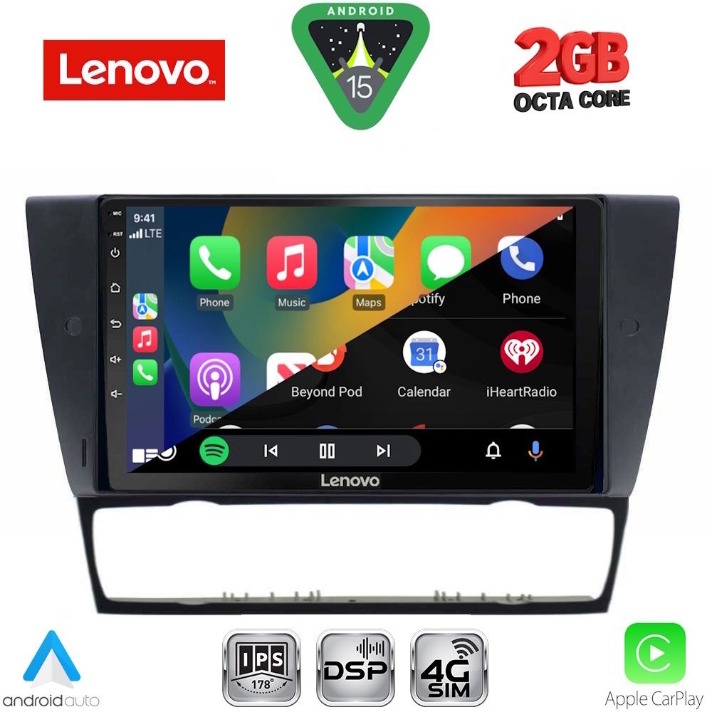 LENOVO LVF 5043_CPA (9inc) MULTIMEDIA TABLET for BMW E90-E91-E92-E93 mod. 2005-2012 - LENOVO LVF 5043_CPA