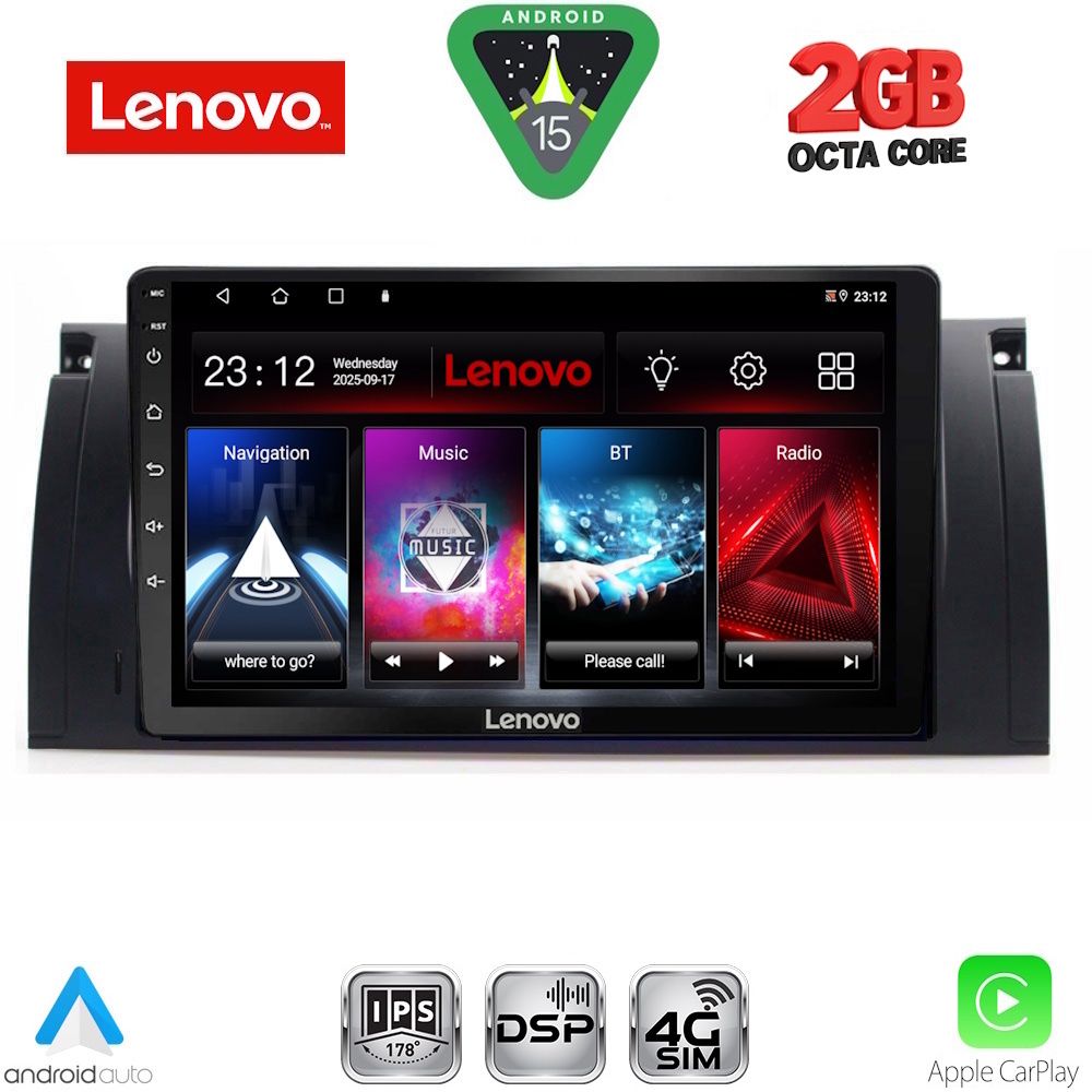 LENOVO LVF 5045_CPA (9inc) MULTIMEDIA TABLET for BMW Series 5 (E39) mod. 1997-2005 | X5 (E53) mod. 1999-2006