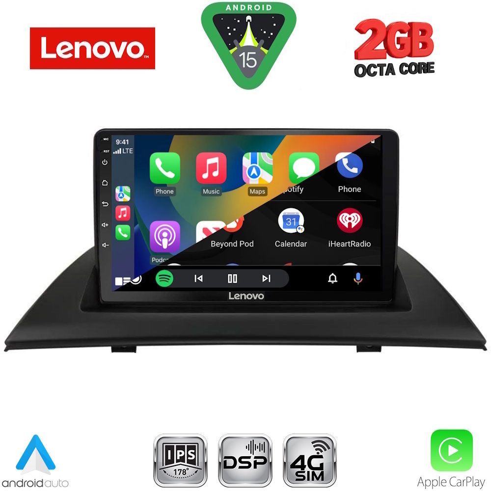 LENOVO LVF 5058_CPA (9inc) MULTIMEDIA TABLET for BMW X3 (E83) mod. 2003-2010 - LENOVO LVF 5058_CPA