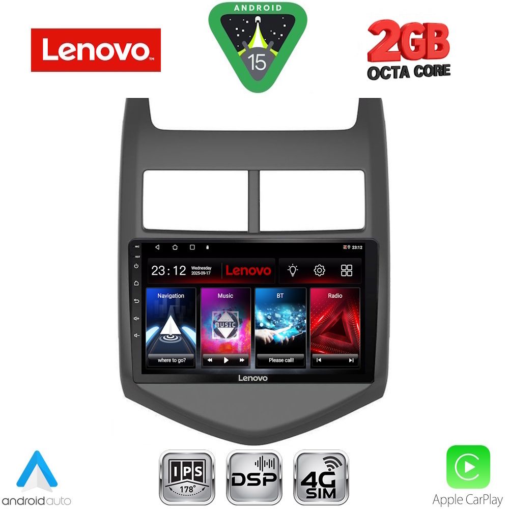 LENOVO LVF 5074_CPA (9inc) MULTIMEDIA TABLET for CHEVROLET AVEO mod. 2011-2014 - LENOVO LVF 5074_CPA