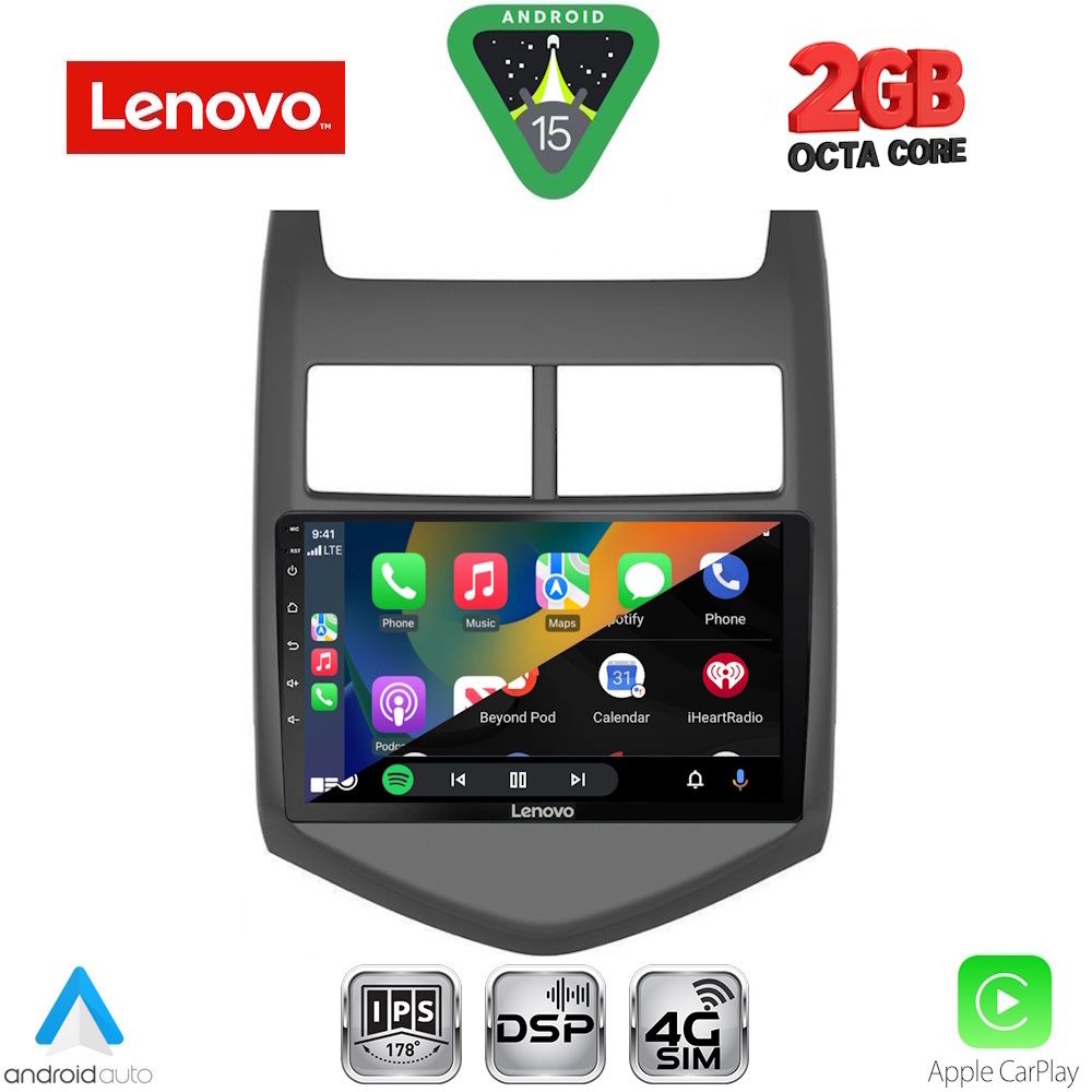 LENOVO LVF 5074_CPA (9inc) MULTIMEDIA TABLET for CHEVROLET AVEO mod. 2011-2014 - LENOVO LVF 5074_CPA