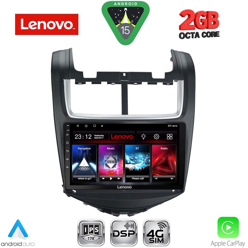 LENOVO LVF 5075_CPA (9inc) MULTIMEDIA TABLET for CHEVROLET AVEO mod. 2014-2017