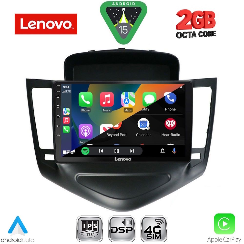LENOVO LVF 5076_CPA (9inc) MULTIMEDIA TABLET for CHEVROLET CRUZE mod. 2008-2012 - LENOVO LVF 5076_CPA