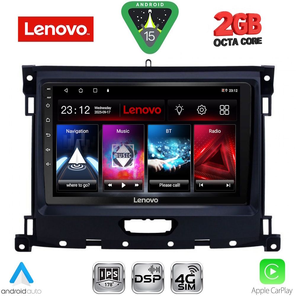 LENOVO LVF 5173_CPA (9inc) MULTIMEDIA TABLET for FORD RANGER mod. 2018-2023