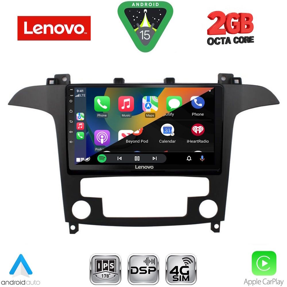 LENOVO LVF 5175_CPA CLIMA (9inc) MULTIMEDIA TABLET for FORD SMAX mod. 2006-2014 - LENOVO LVF 5175_CPA CL
