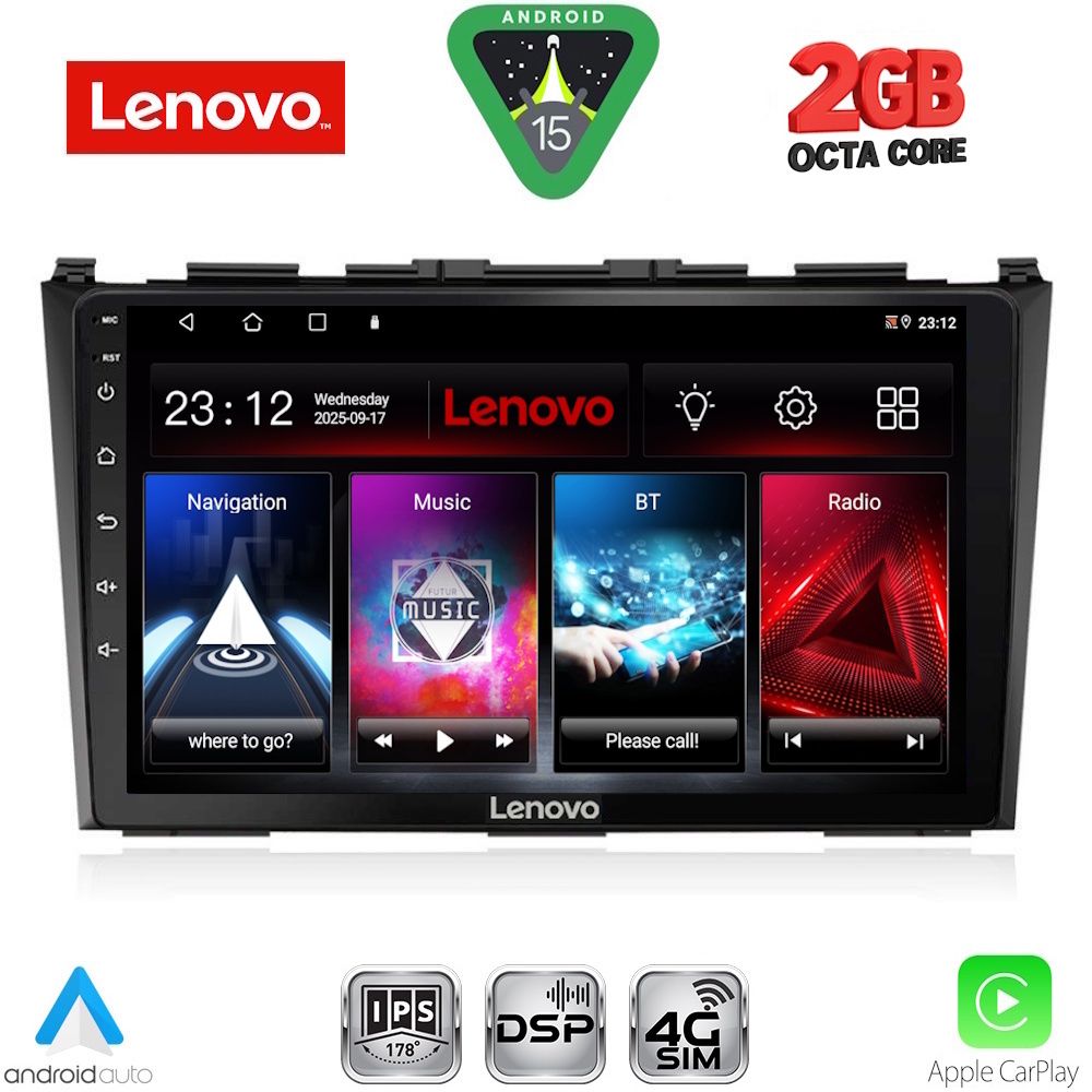 LENOVO LVF 5197_CPA (9inc) MULTIMEDIA TABLET for HONDA CRV mod. 2006-2012 - LENOVO LVF 5197_CPA