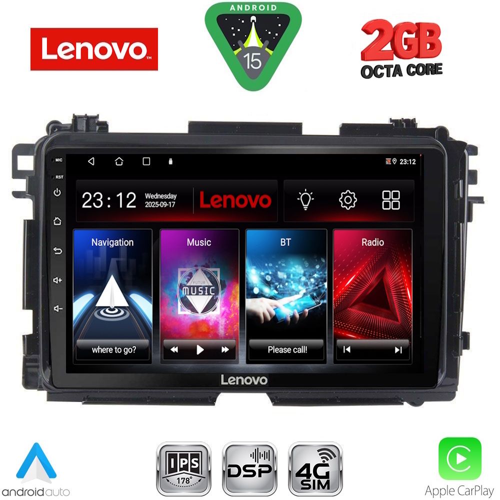 LENOVO LVF 5201_CPA (9inc) MULTIMEDIA TABLET for HONDA HRV mod. 2015-2021