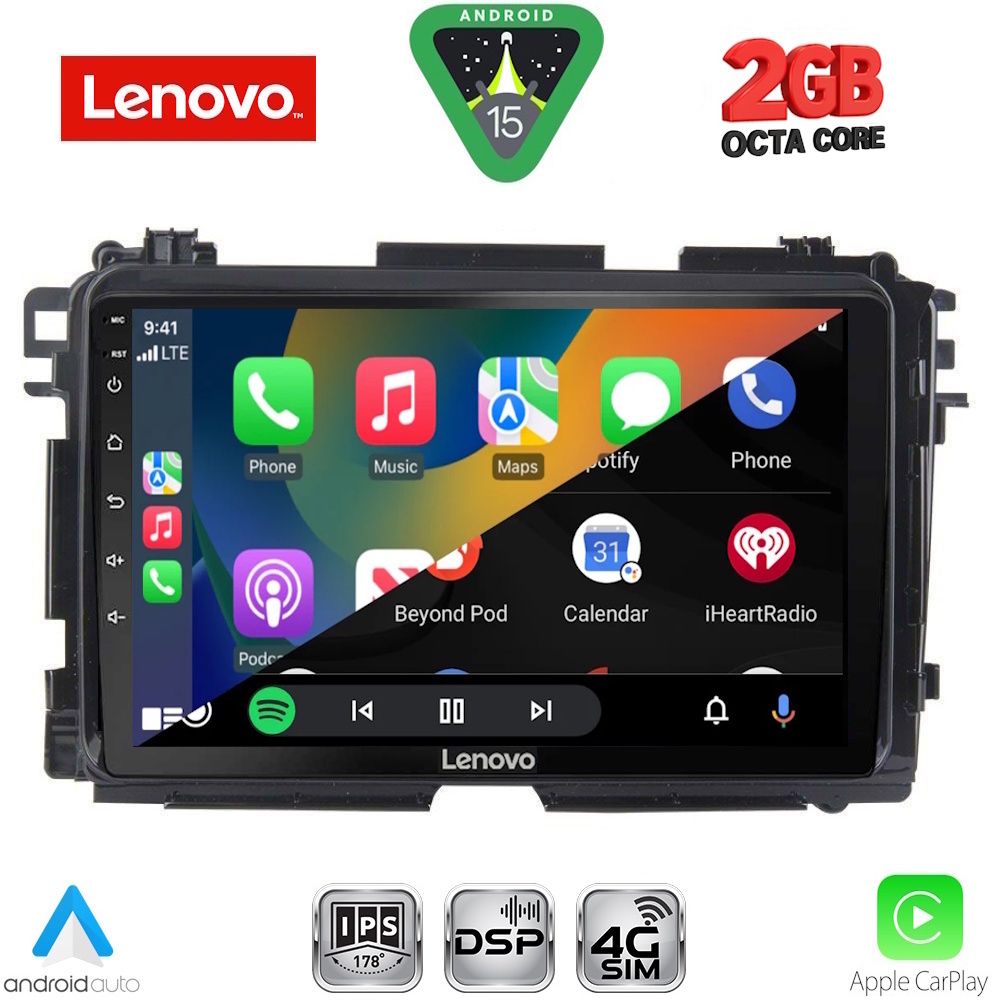 LENOVO LVF 5201_CPA (9inc) MULTIMEDIA TABLET for HONDA HRV mod. 2015-2021 - LENOVO LVF 5201_CPA